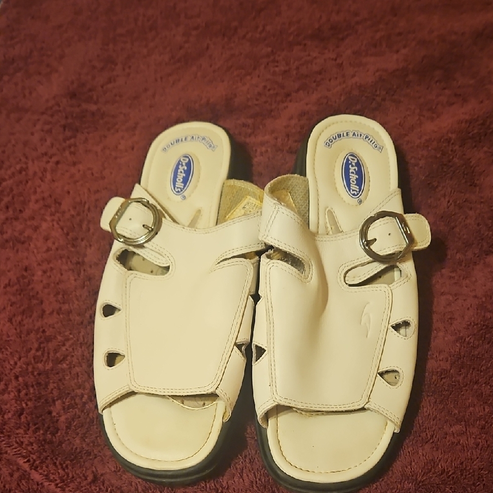 Dr. Scholl's Leather Sandals with Buckle